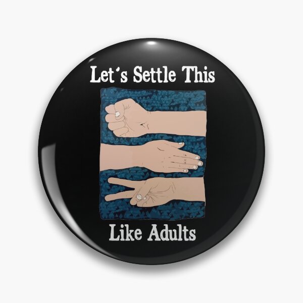 Item preview, Let's Settle This Like Adults Rock Paper Scissors Humor designed and sold by Dressed For  Duty.