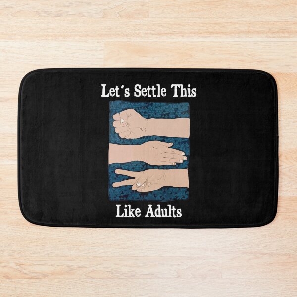 Item preview, Let's Settle This Like Adults Rock Paper Scissors Humor designed and sold by Dressed For  Duty.