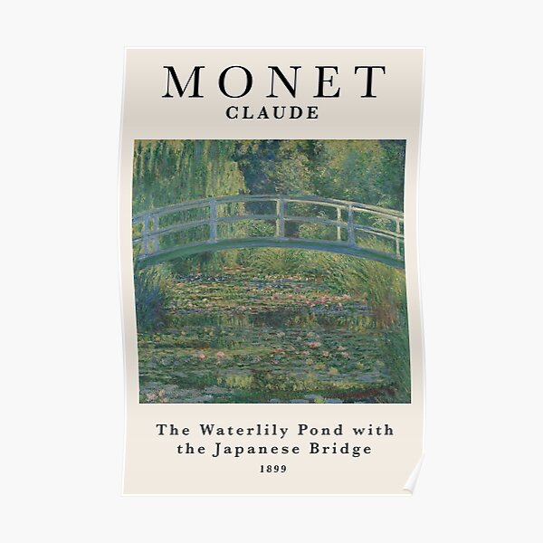 Claude Monet, Waterlily Pond Art, Exhibition Art Print Poster