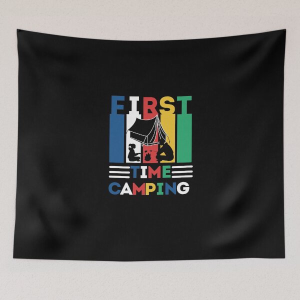 Item preview, First Time Camping designed and sold by AMINE  ★★★★★.