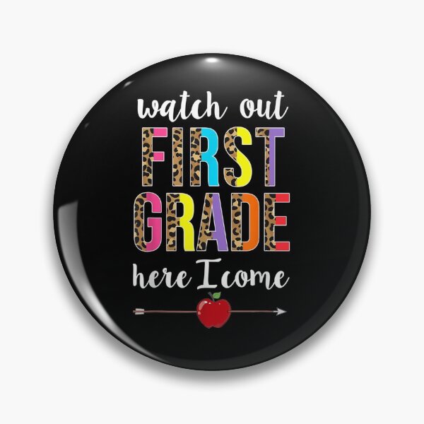 Item preview, Oxkg Leopard Watch Out 1st Grade Here I Come Back To School  designed and sold by anniet33.