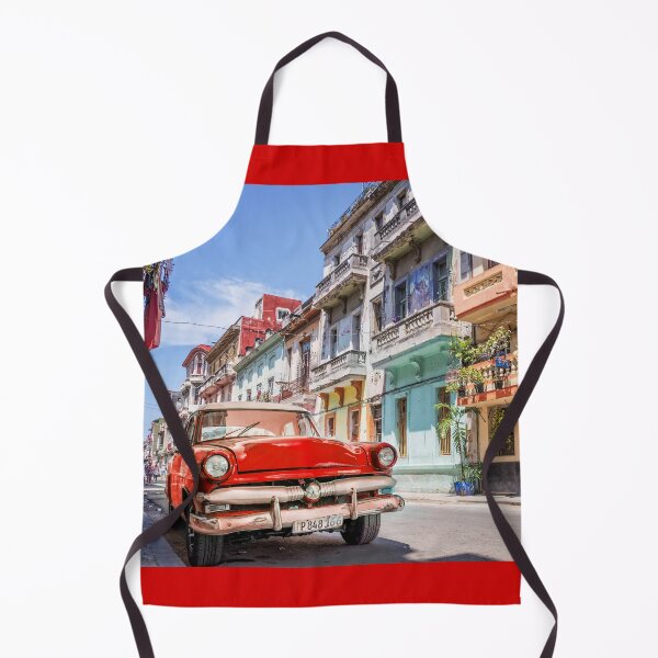 Item preview, Red classic car in Havana Cuba designed and sold by Delphimages Art.