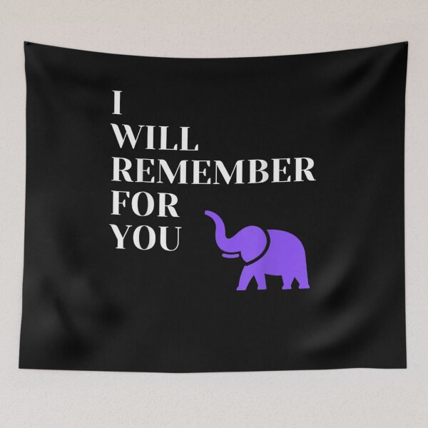 Item preview, I Will Remember For You Alzheimer's Awareness Purple  designed and sold by maizreo.