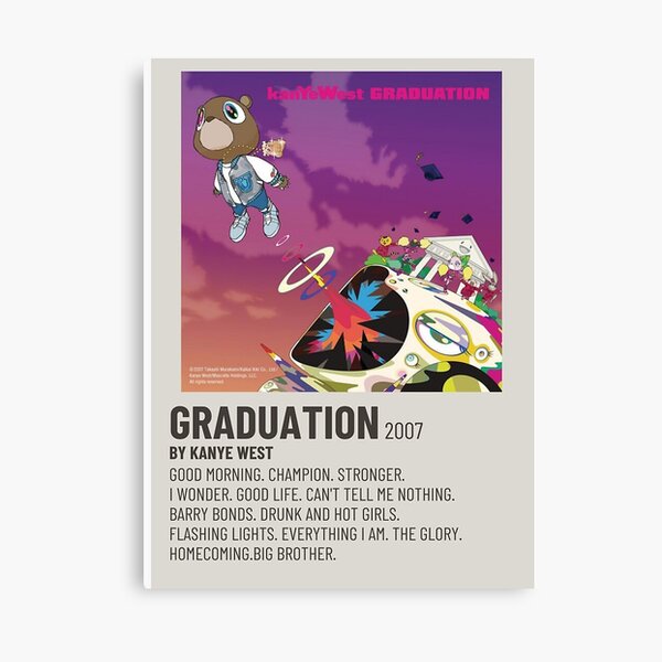 Fliegender Cartoon Kanyes Poster Leinwanddruck