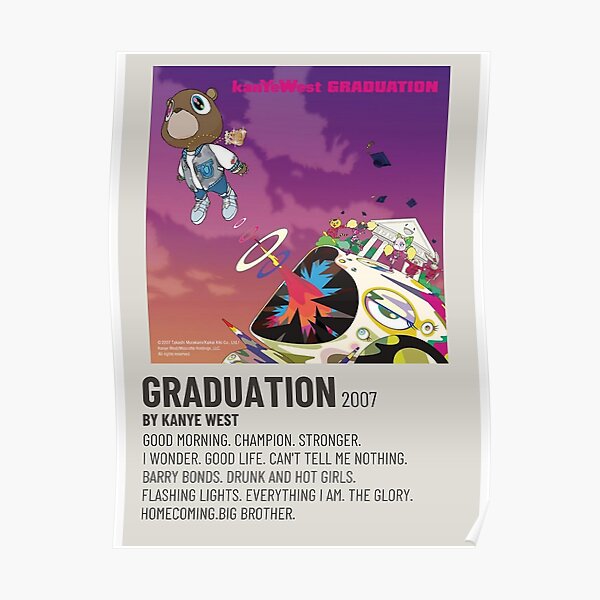 Flying Cartoon Kanyes Poster Poster