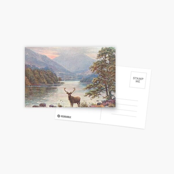 Item preview, Vintage Illustration of Loch Tummel, Pitlochry, Perthshire designed and sold by yourscotland.