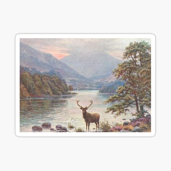 Item preview, Vintage Illustration of Loch Tummel, Pitlochry, Perthshire designed and sold by yourscotland.