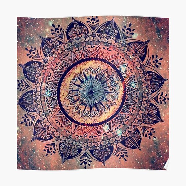 Mandala - spacefire Poster