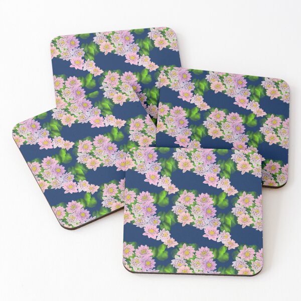 Item preview, Pink Water lily flower pattern  designed and sold by FamilyCurios.