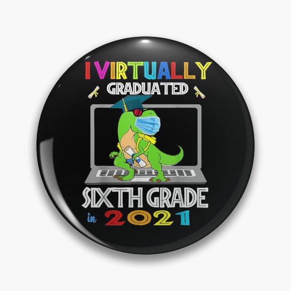 Item preview, I Virtually Graduated 6th Grade Graduation Virtual T Rex  designed and sold by maizreo.