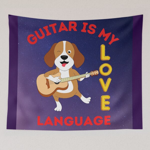 Item preview, Dog Play Guitar designed and sold by BhavyaBathla.