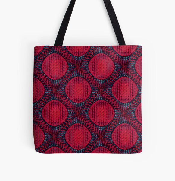 Red Sun Pop ART All Over Print Tote Bag