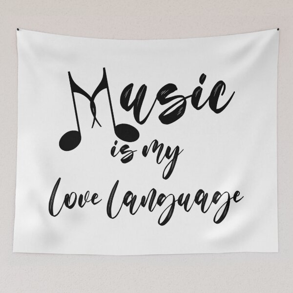 Item preview, Music Is My Love Language (Black) designed and sold by superdumb70.
