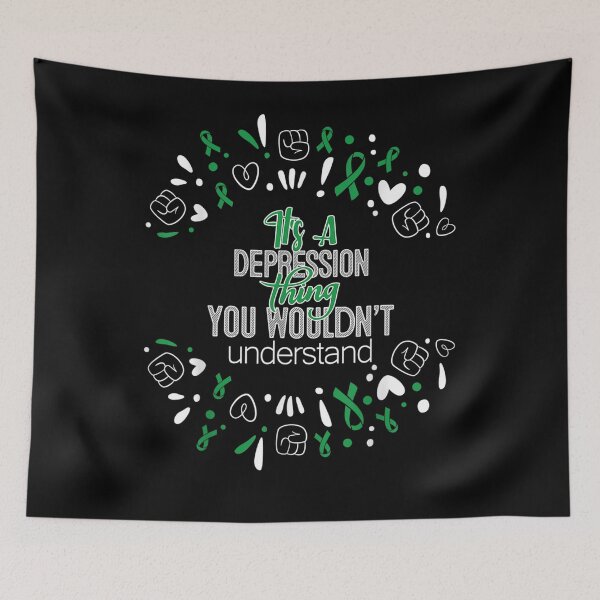 Item preview, It's A Depression Awareness Supporter Ribbon  designed and sold by maizreo.