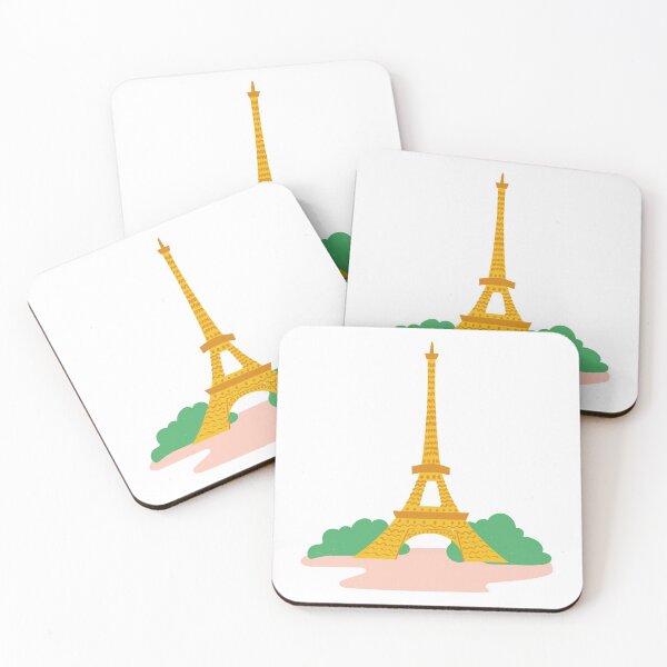 Item preview, Colorful Hand-Drawn Eiffel Tower Paris France World Landmark designed and sold by MIDDLX.