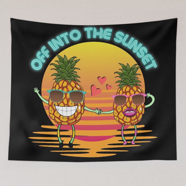 Item preview, Funny Pineapple- Off Into The Sunset Pineapple Lovers  designed and sold by Designs By YL.