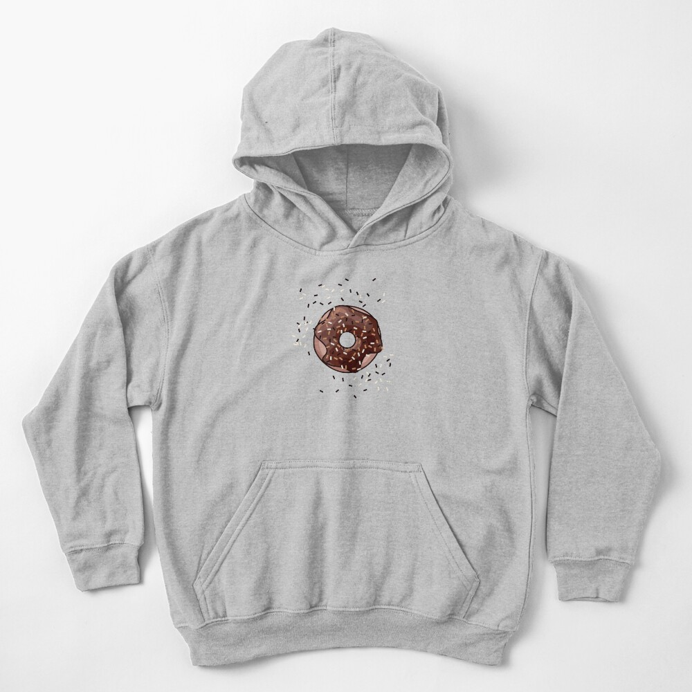 Chocolate Donut Kids Pullover Hoodie