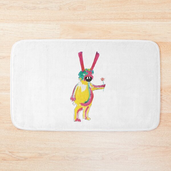 Item preview, March Hare. hare or rabbit, acid colored, giving flower. designed and sold by funny-weird.
