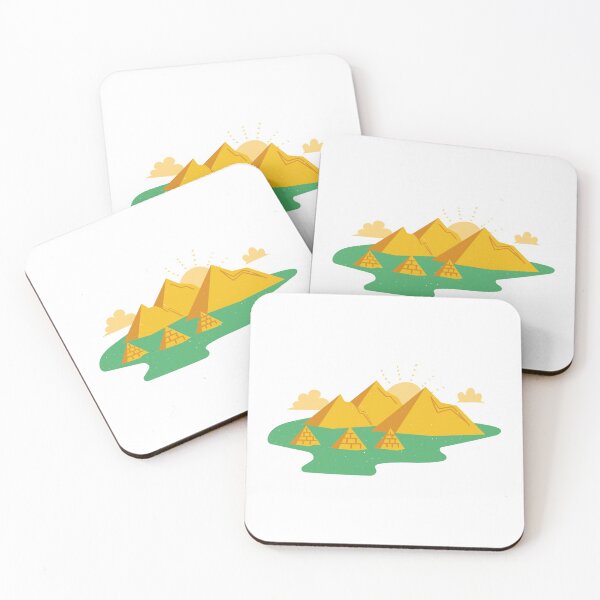 Item preview, Colorful Hand-Drawn Great Pyramid of Giza Cairo Egypt World Landmark designed and sold by MIDDLX.
