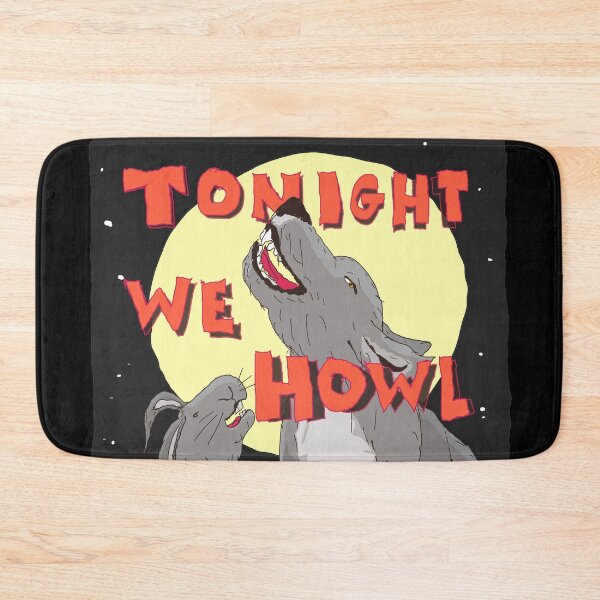 Item preview, Tonight We Howl wolf and rabbit howling at the moon designed and sold by davidscohen.