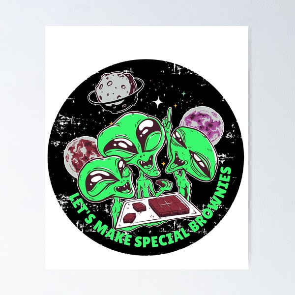 Item preview, ALIENS LET'S MAKE SPECIAL BROWNIES  designed and sold by TRIBExSPACE.