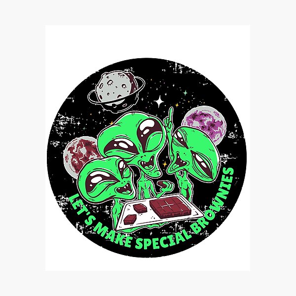Item preview, ALIENS LET'S MAKE SPECIAL BROWNIES  designed and sold by TRIBExSPACE.
