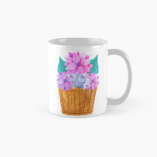Item preview, Colorful watercolor flower basket designed and sold by gabmenfer.