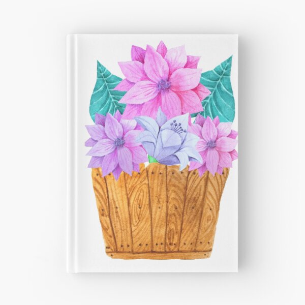 Item preview, Colorful watercolor flower basket designed and sold by gabmenfer.