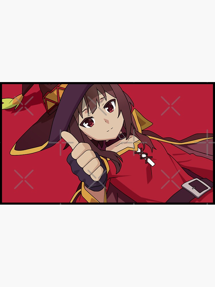 Megumin Thumbs Up Sticker for Sale by Meltey