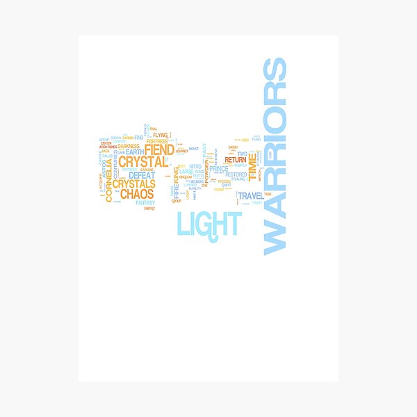 Item preview, Final Fantasy I Word Cloud designed and sold by Ryan Bamsey.