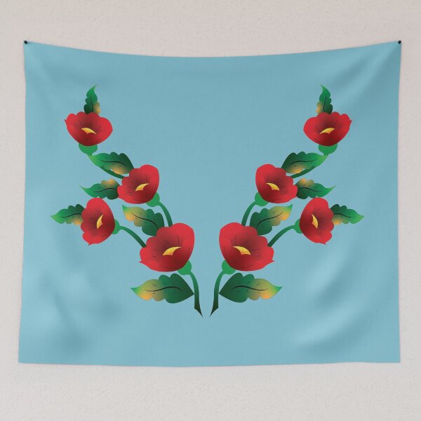 Item preview, Two Bunch of Bright Red Flowers designed and sold by AIGdesign.