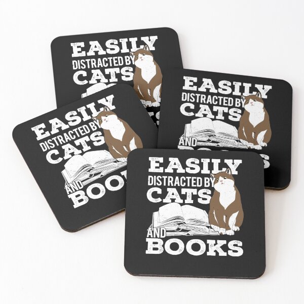 Item preview, Easily Distracted By Cats And Books designed and sold by Marcid95.