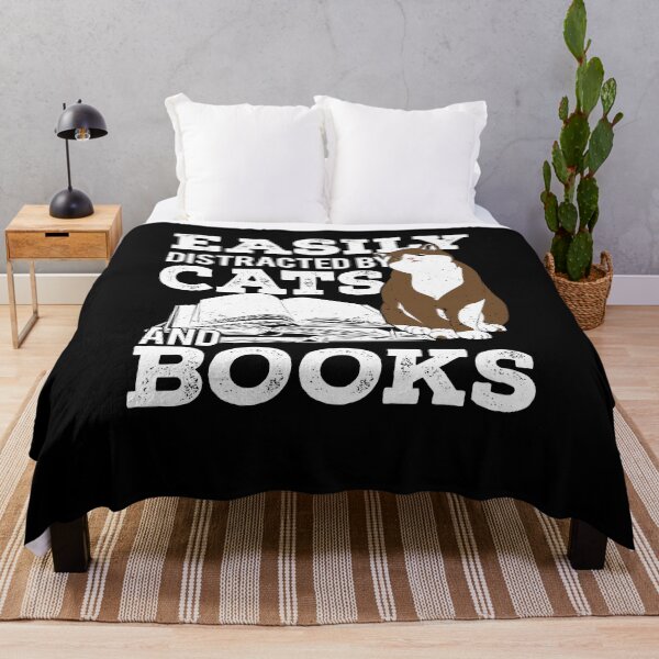 Item preview, Easily Distracted By Cats And Books designed and sold by Marcid95.