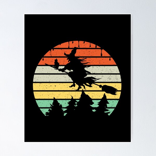 Item preview, Witch in Halloween Sunset designed and sold by widianeworld.