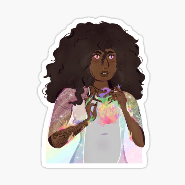 Item preview, Rainbow witch (no background) designed and sold by Benjamin  Schurter.