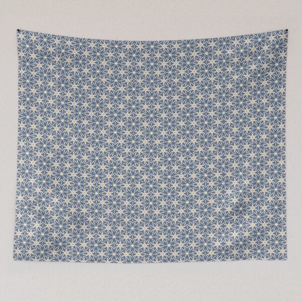 Item preview, Moroccan Tile Denim Flower Doodles designed and sold by OByD.