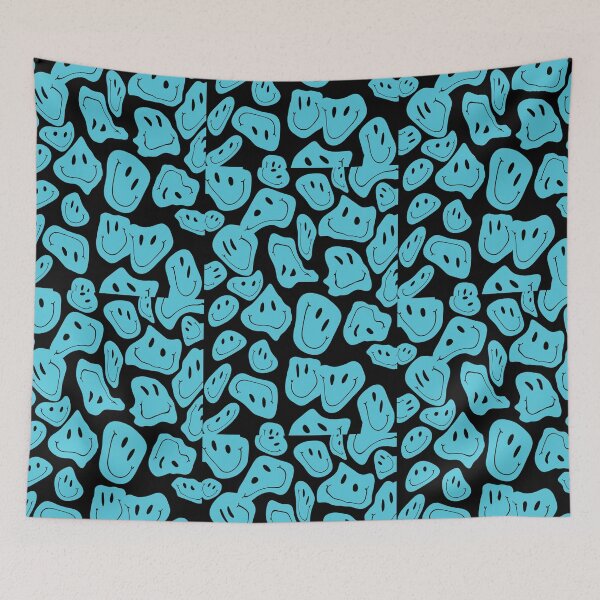 Item preview, Blue Drippy Melting Smiley designed and sold by Art by Amanda.