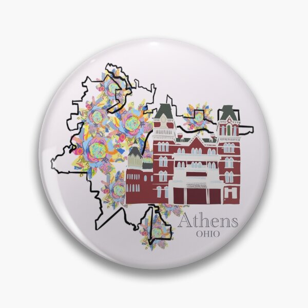 Item preview, Athens Ohio with the ridges and Passion Work Studio Floral background designed and sold by girljohnny.