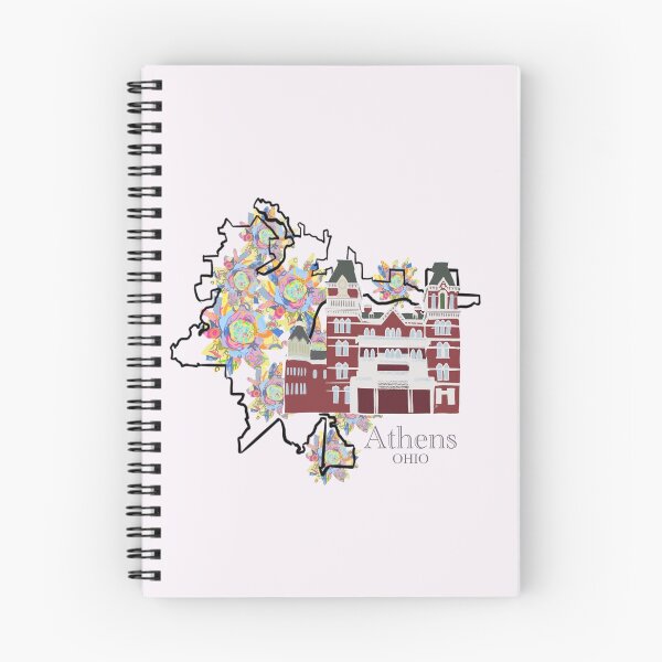 Item preview, Athens Ohio with the ridges and Passion Work Studio Floral background designed and sold by girljohnny.