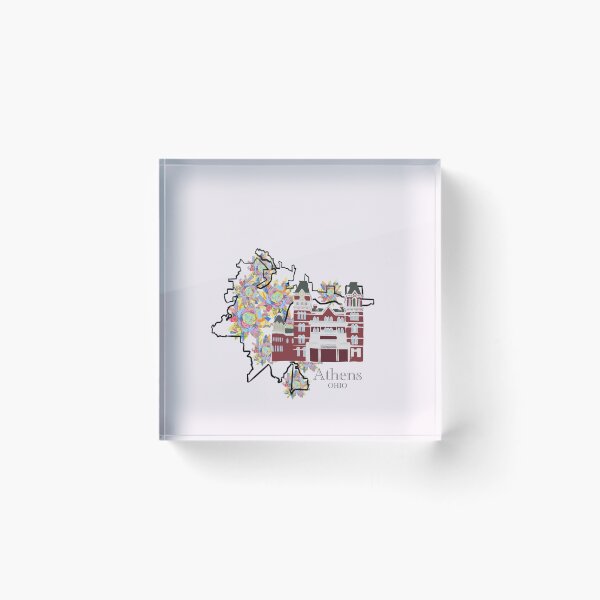 Item preview, Athens Ohio with the ridges and Passion Work Studio Floral background designed and sold by girljohnny.