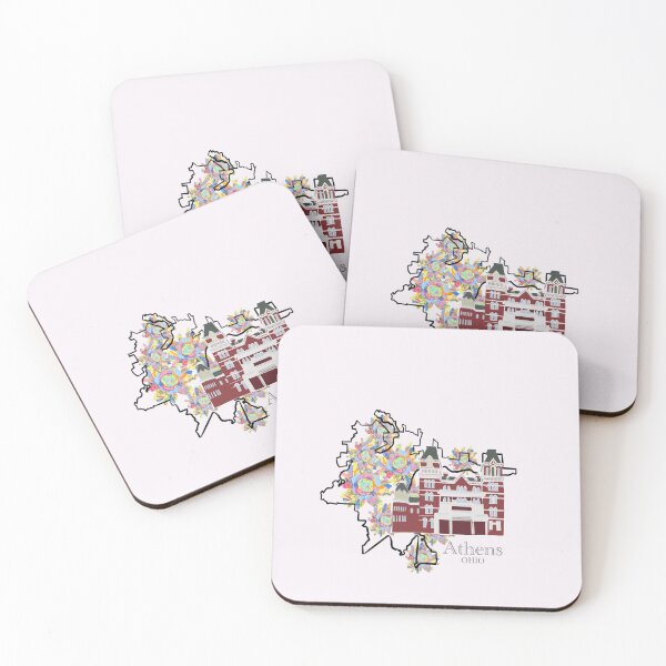 Item preview, Athens Ohio with the ridges and Passion Work Studio Floral background designed and sold by girljohnny.