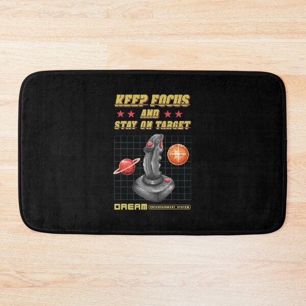 Item preview, 80s Pixel video game joystick, stay on target, gamers gift designed and sold by paulo silveira.