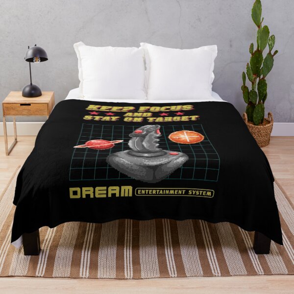 Item preview, 80s Pixel video game joystick, stay on target, gamers gift designed and sold by paulo silveira.
