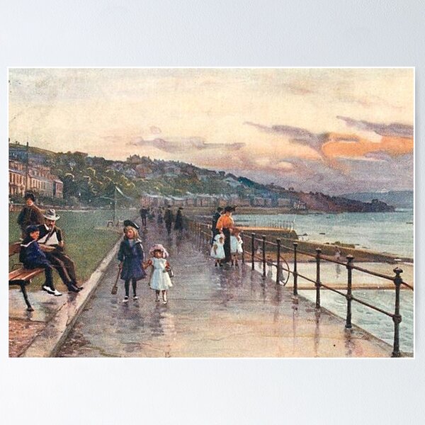 Item preview, Vintage Illustration of Ashton Road, Gourock, Inverclyde designed and sold by yourscotland.