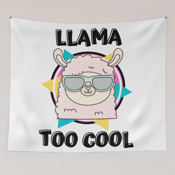 Item preview, Llama Too Cool/ Funny Llama Puns designed and sold by Designs By YL.