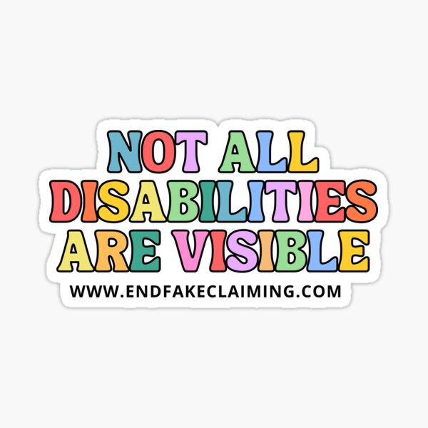 Item preview, Not All Disabilities Are Visible designed and sold by AthalyAltay.