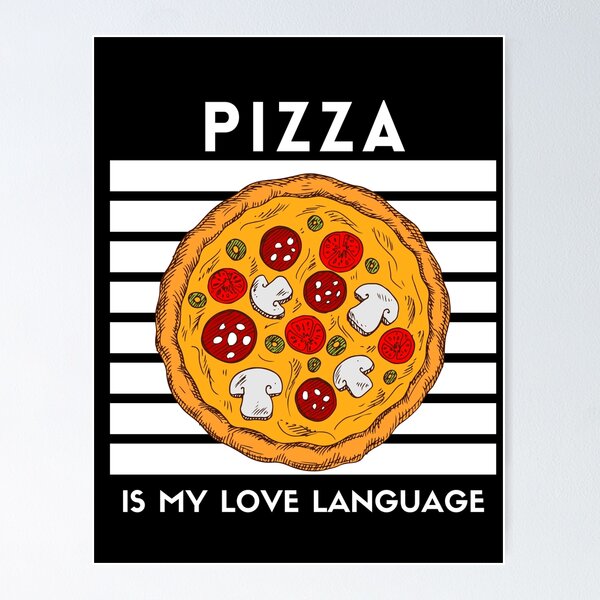 Artikelvorschau, Pizza ist meine Liebessprache entworfen und verkauft von Magic-Stone.