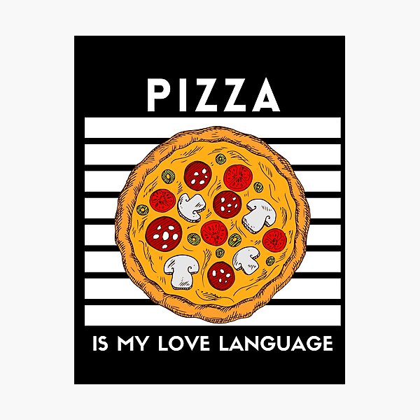 Artikelvorschau, Pizza ist meine Liebessprache entworfen und verkauft von Magic-Stone.