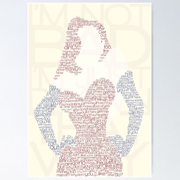 Item preview, I'm not bad, I'm just drawn that way designed and sold by Kane Irwin.