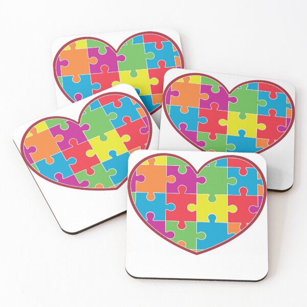 Item preview, Autism Awareness Puzzle Heart designed and sold by NerdCulture.